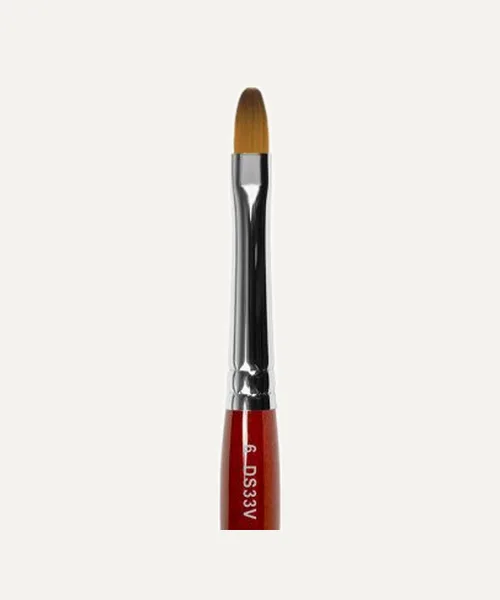 Pincel profesional plegable Roubloff para modelado de gel – forma ovalada – talla 6