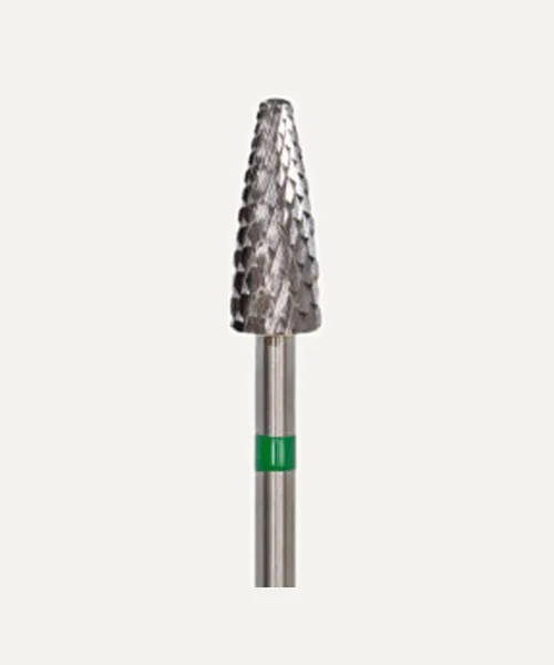 Fresa para retirar Gel y Acrílico, lanza 5/13mm gruesa verde