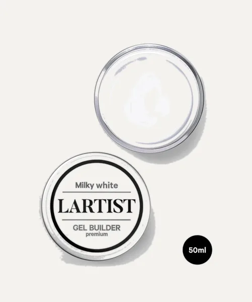 GEL BUILDER 50ML PREMIUM MILKY WHITE de L'Artist