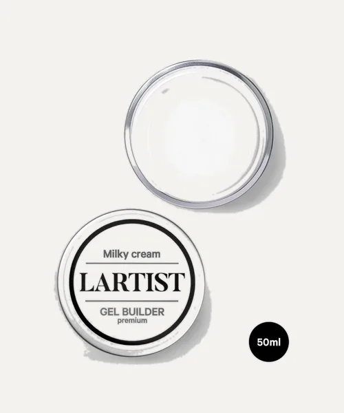 GEL BUILDER 50ML PREMIUM MILKY CREAM de L'Artist