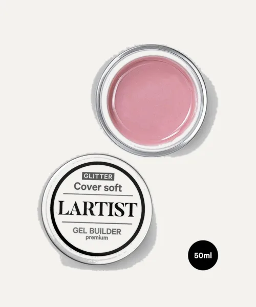 GEL BUILDER 50ML PREMIUM COVER SOFT GLITTER de L'Artist