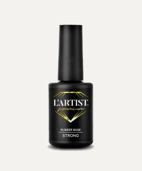 BASE RUBBER PREMIUM STRONG 15ML TRANSPARENTE de L'Artist, 15 ml