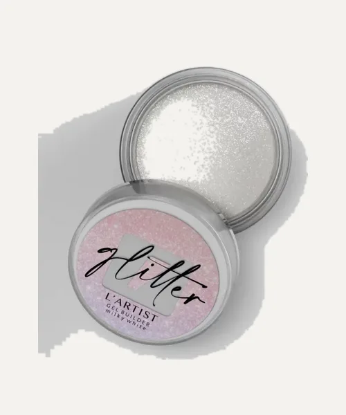 GEL BUILDER 30ML GLITTER MILKY WHITE de L'Artist