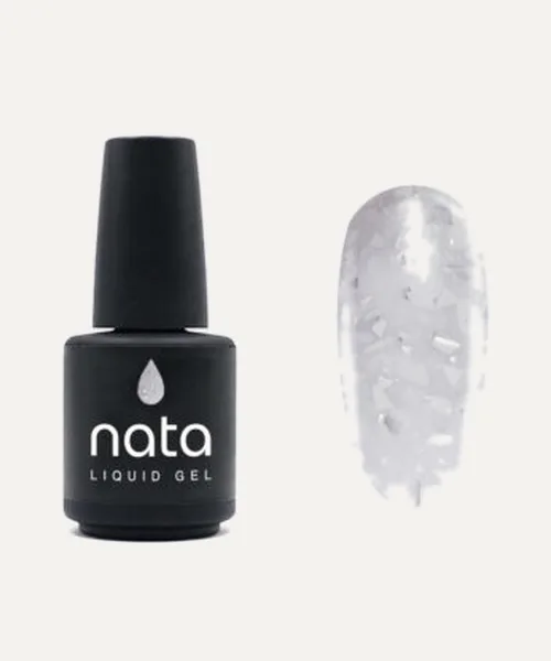 Liquid Potal Gel NATA 15ml – white silver de Nata, 15 ml