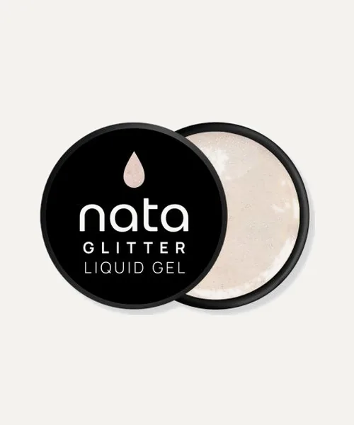 Glitter liquid gel 30ml – ⁠Pearly Cream