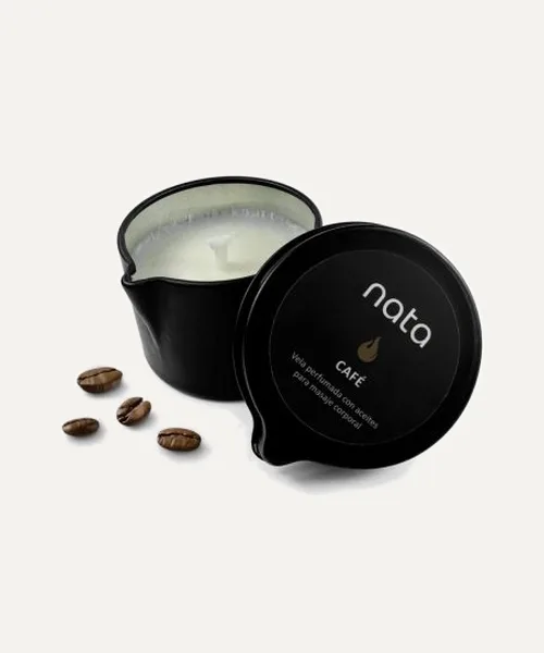 Vela hidratante Nata con aceites aroma Café – 30g de Nata