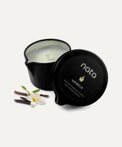Vela hidratante Nata con aceites aroma Vainilla – 30g de Nata