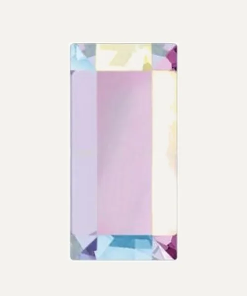 PRECIOSA BAGUETTE CRYSTAL AB 4x2mm – 6 unidades de Preciosa