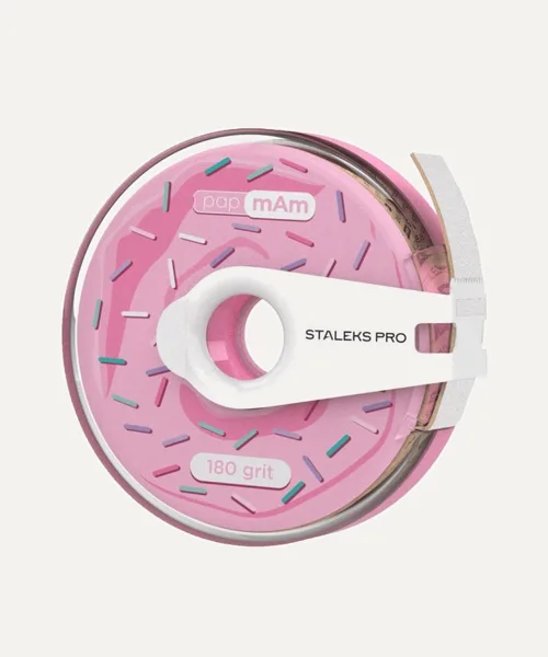 Donuts de lima desechable con recambios PAP MAM Staleks Pro Expert (6 м) blanco grano 180